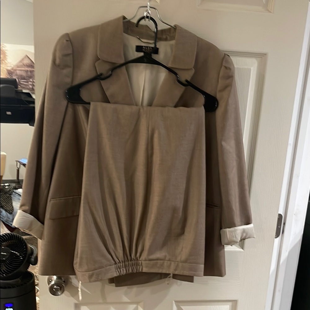 Alex Marie Tan Blazer and Skirt Set